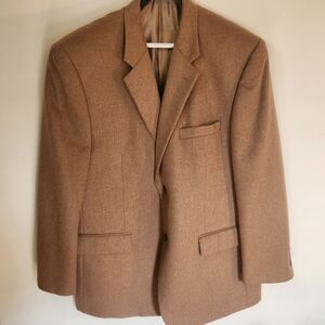 Tasso Elba 100% Camelhair Blazer 44R Lanificio Campore Italy